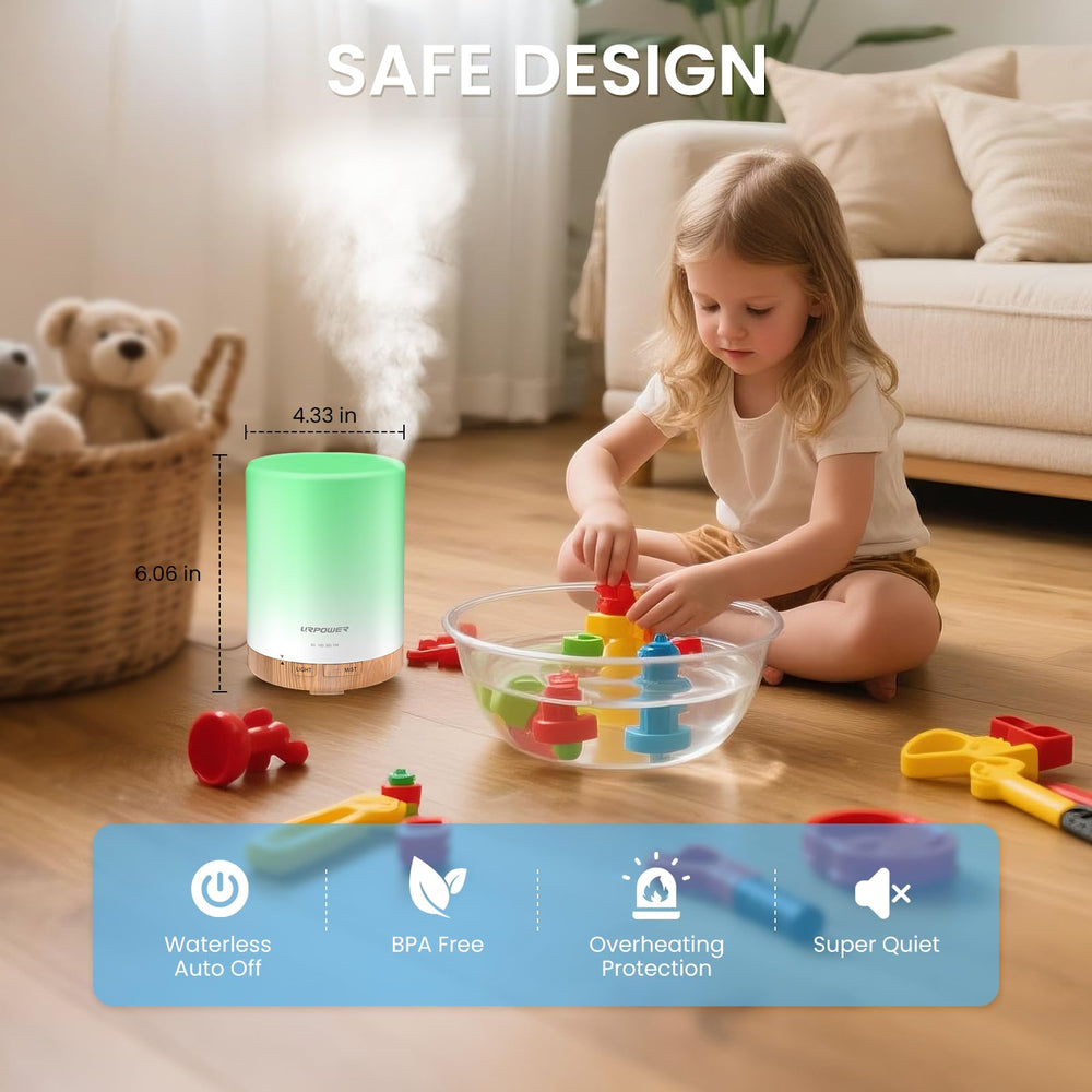 URPOWER diffuser doubles as a humidifier for moisturized air