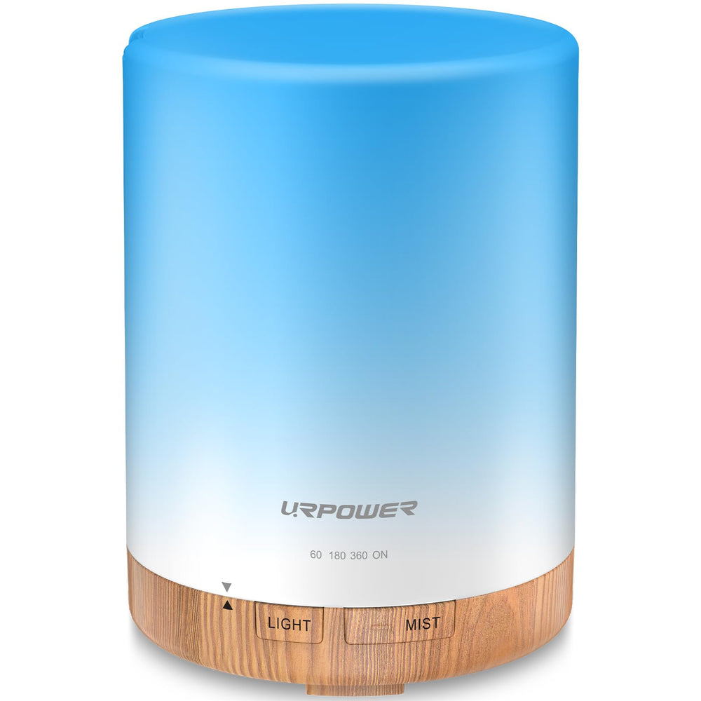 URPOWER 300ml essential oil diffuser with wood grain base