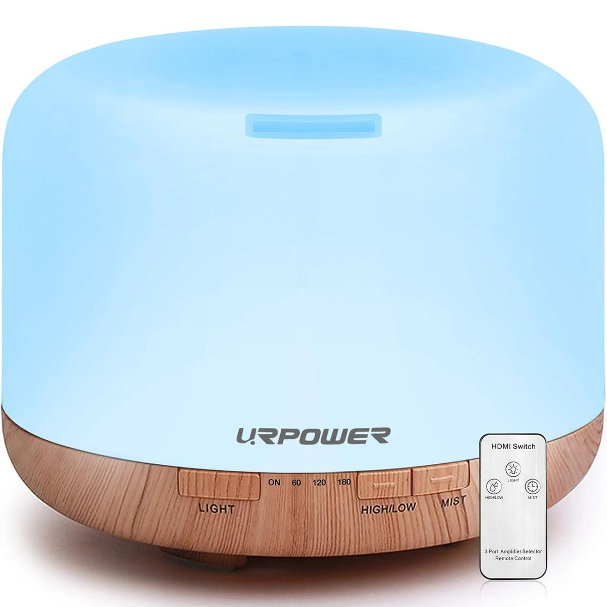 URPOWER 500ml essential oil diffuser - front view