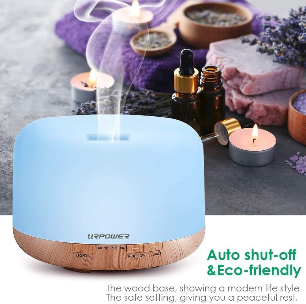 URPOWER ultrasonic humidifier and diffuser in use