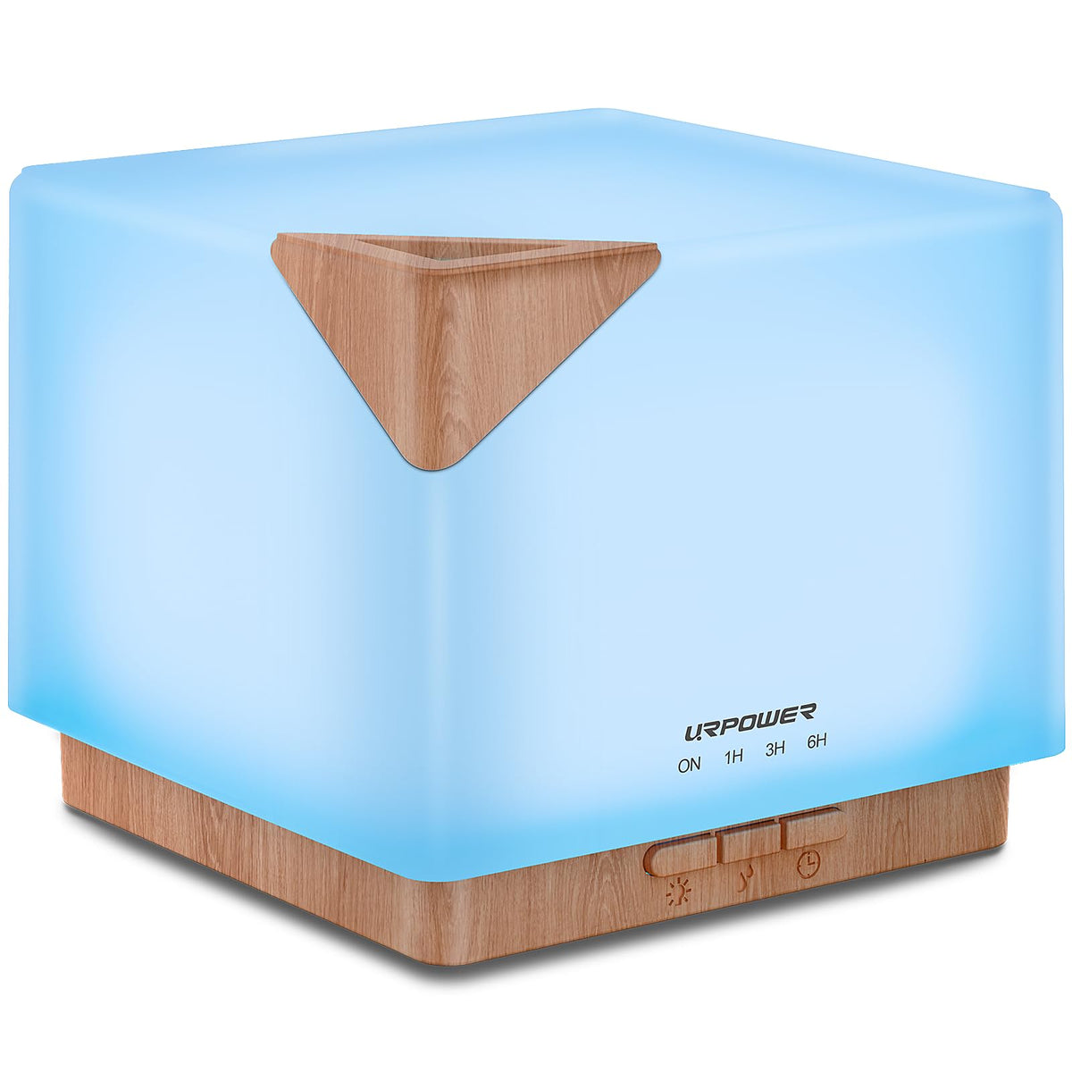 URPOWER 700ml aroma diffuser in white with ultrasonic humidifier