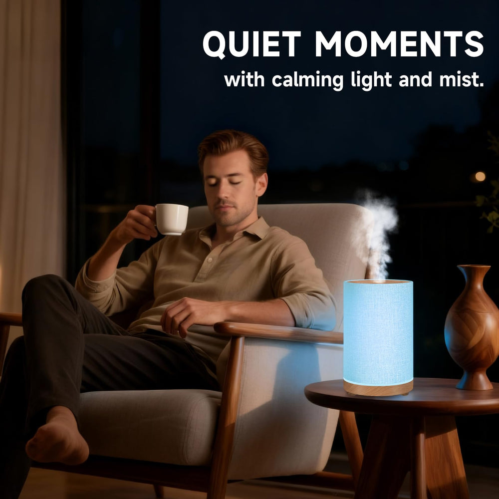 Compact 100ml capacity diffuser for desk or nightstand