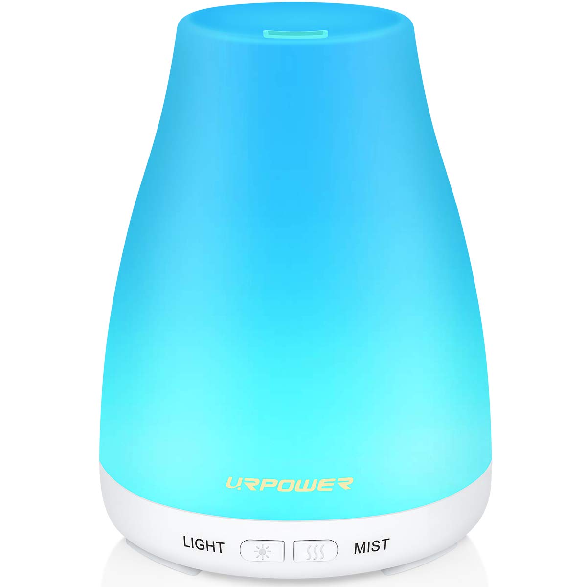 URPOWER 2nd Version Essential Oil Diffuser in white, front view