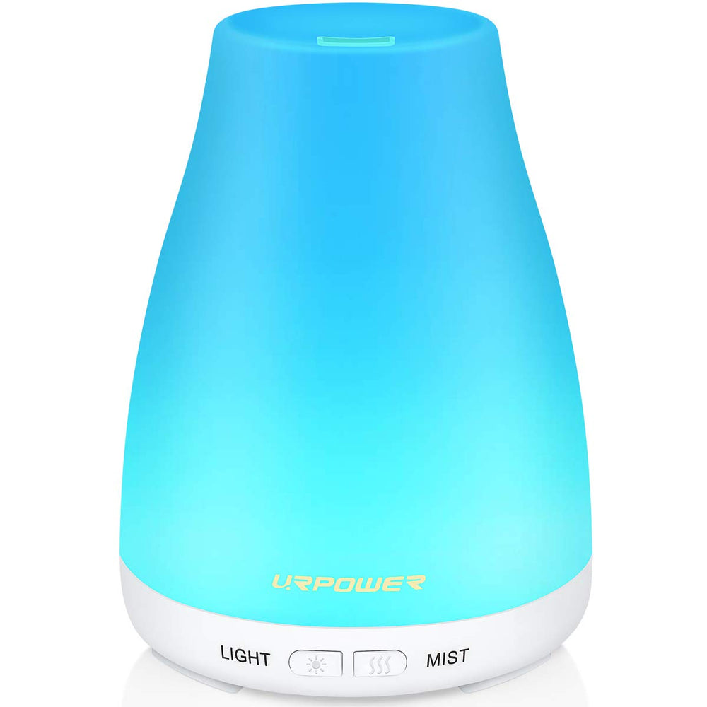 URPOWER 2nd Version Essential Oil Diffuser in white, front view