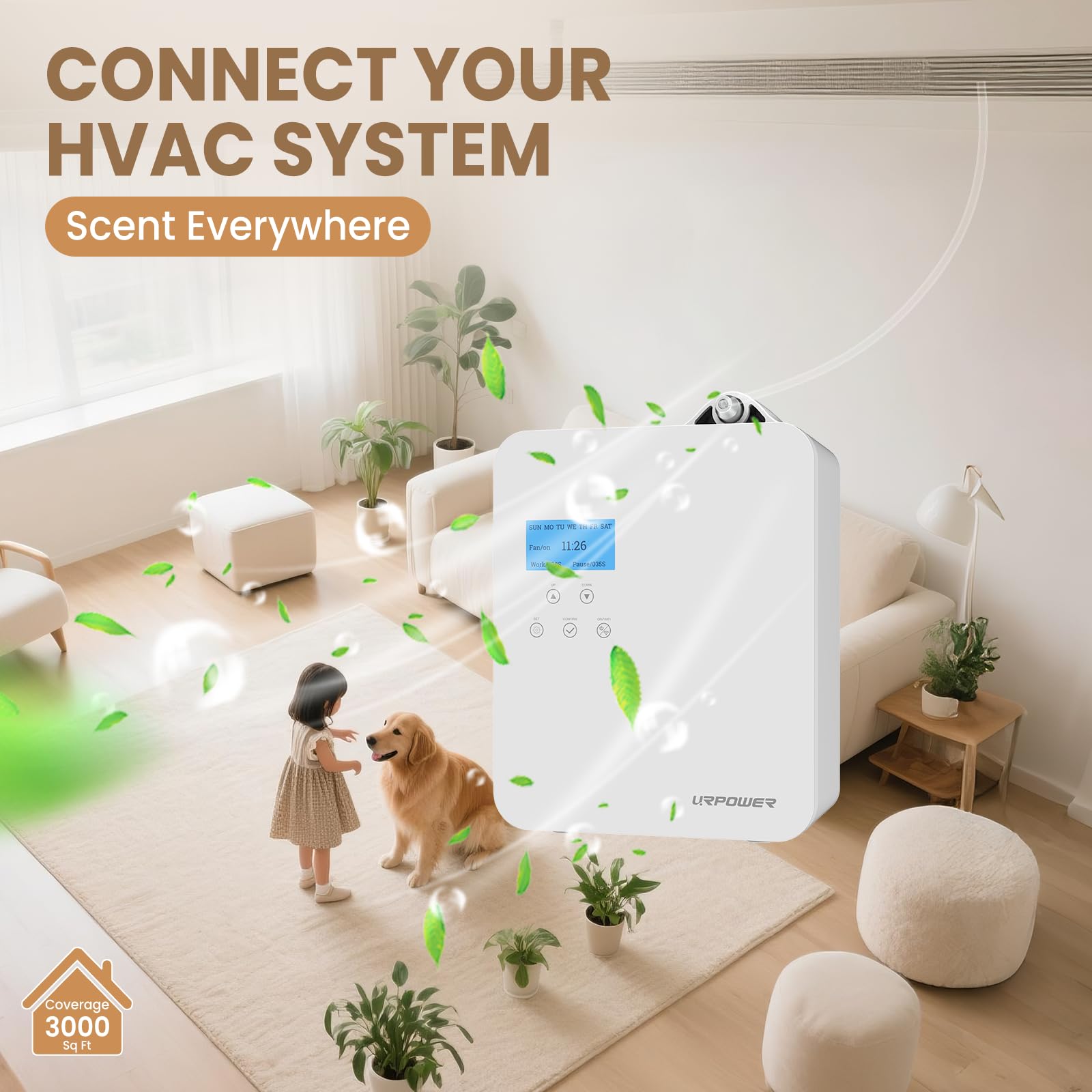 Lockable oil cartridge on URPOWER diffuser