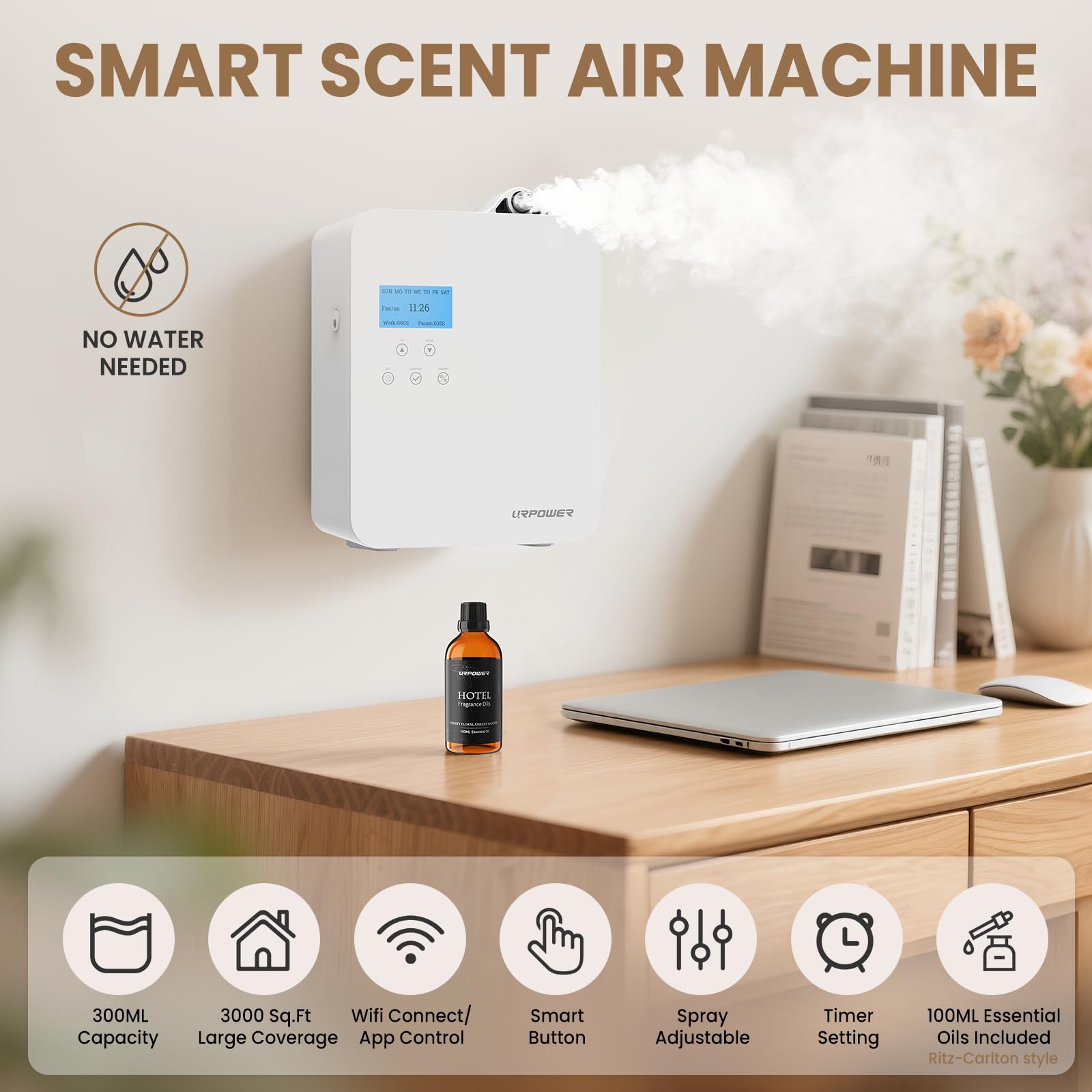 URPOWER diffuser 300ml – side view