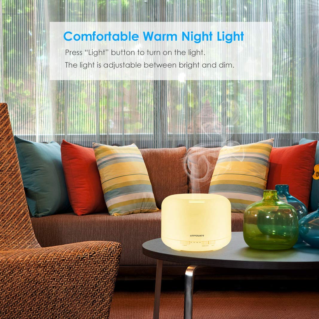 URPOWER diffuser in living room for aromatherapy
