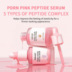 URQT bottle label highlights Niacinamide and multi-peptide complex