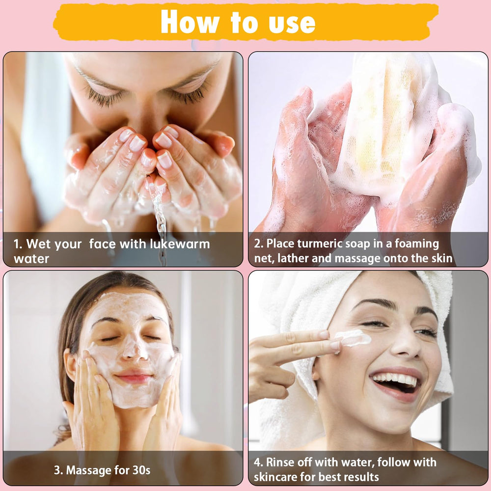 Urrznp Lemon Turmeric Kojic Acid Soap texture close-up showing gentle lather