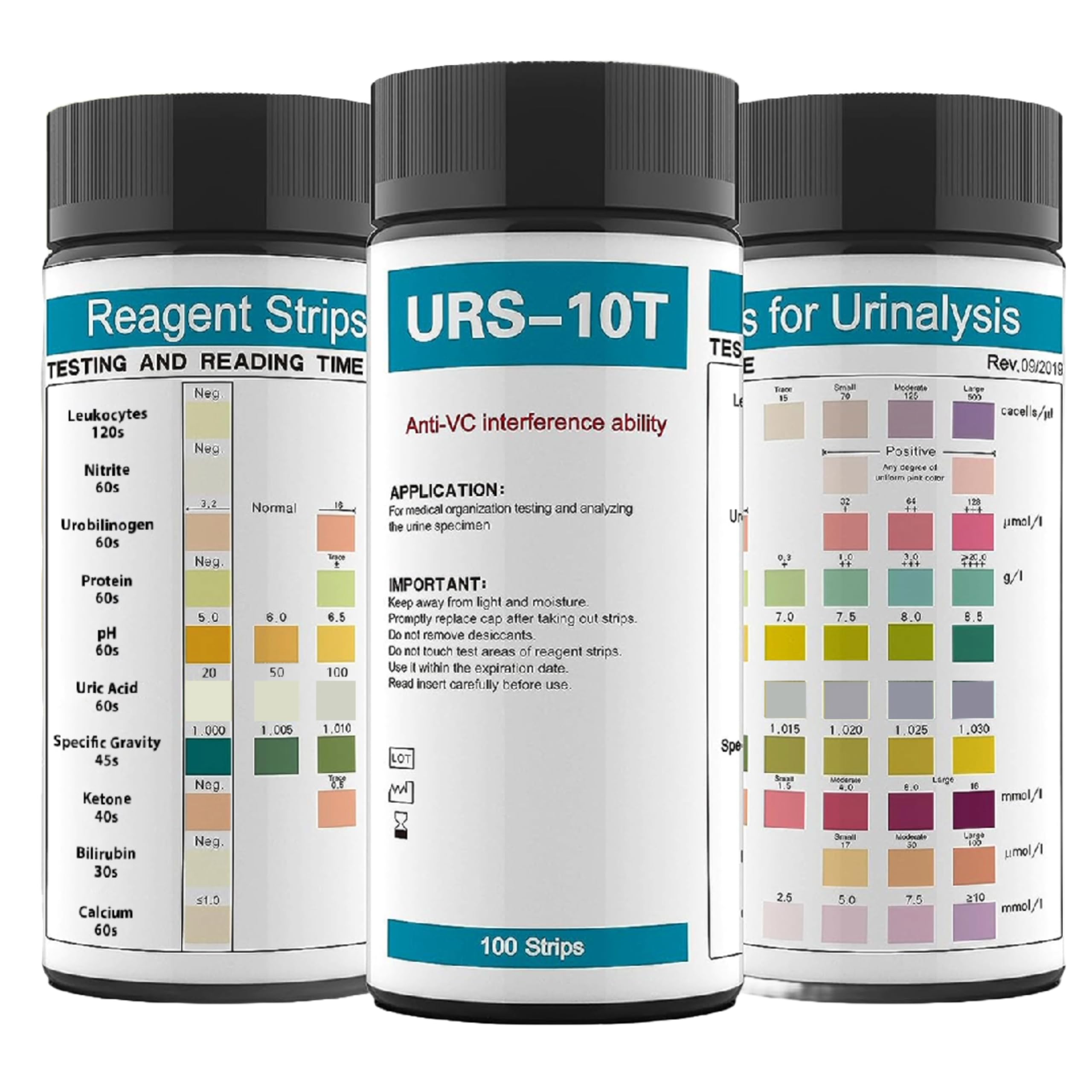 URS 10-in-1 Urine Test Strips 100-count box