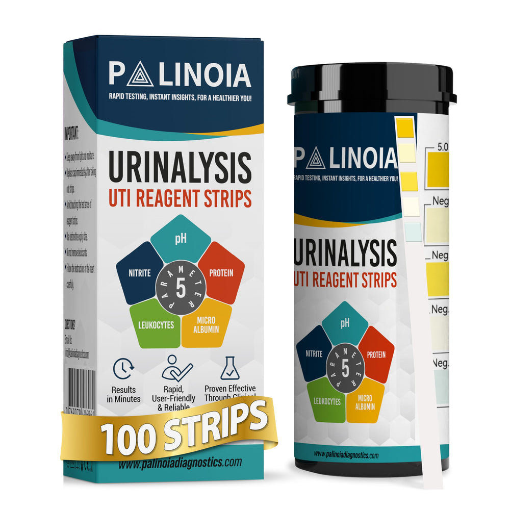 URS 5-in-1 Urine Test Strips box and packaging