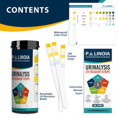 Open URS test strips kit with 100-count box