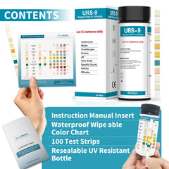 Color reference chart for result interpretation