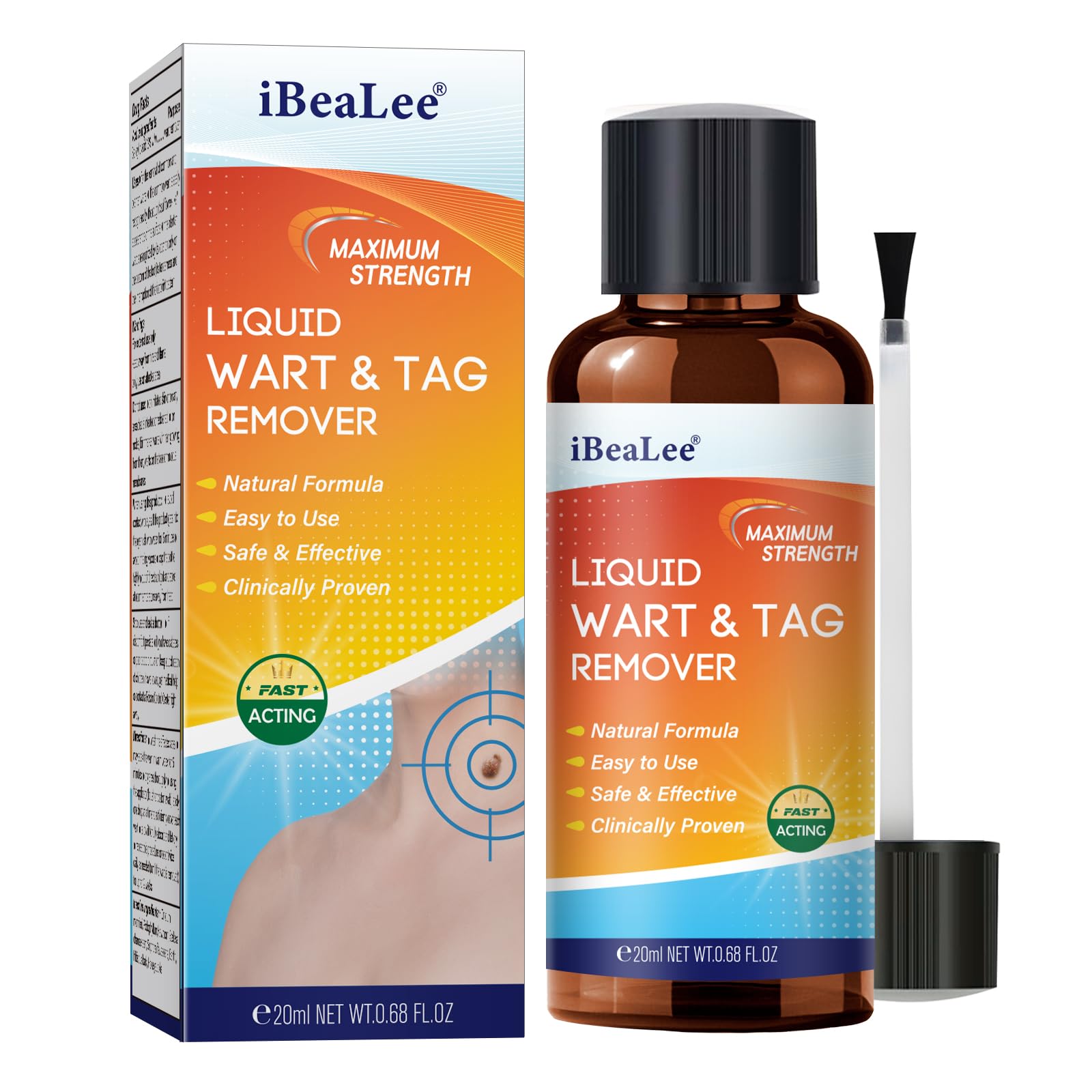 URSEORY Skin Tag Remover bottle—compact, travel-ready for on-the-go wart care.