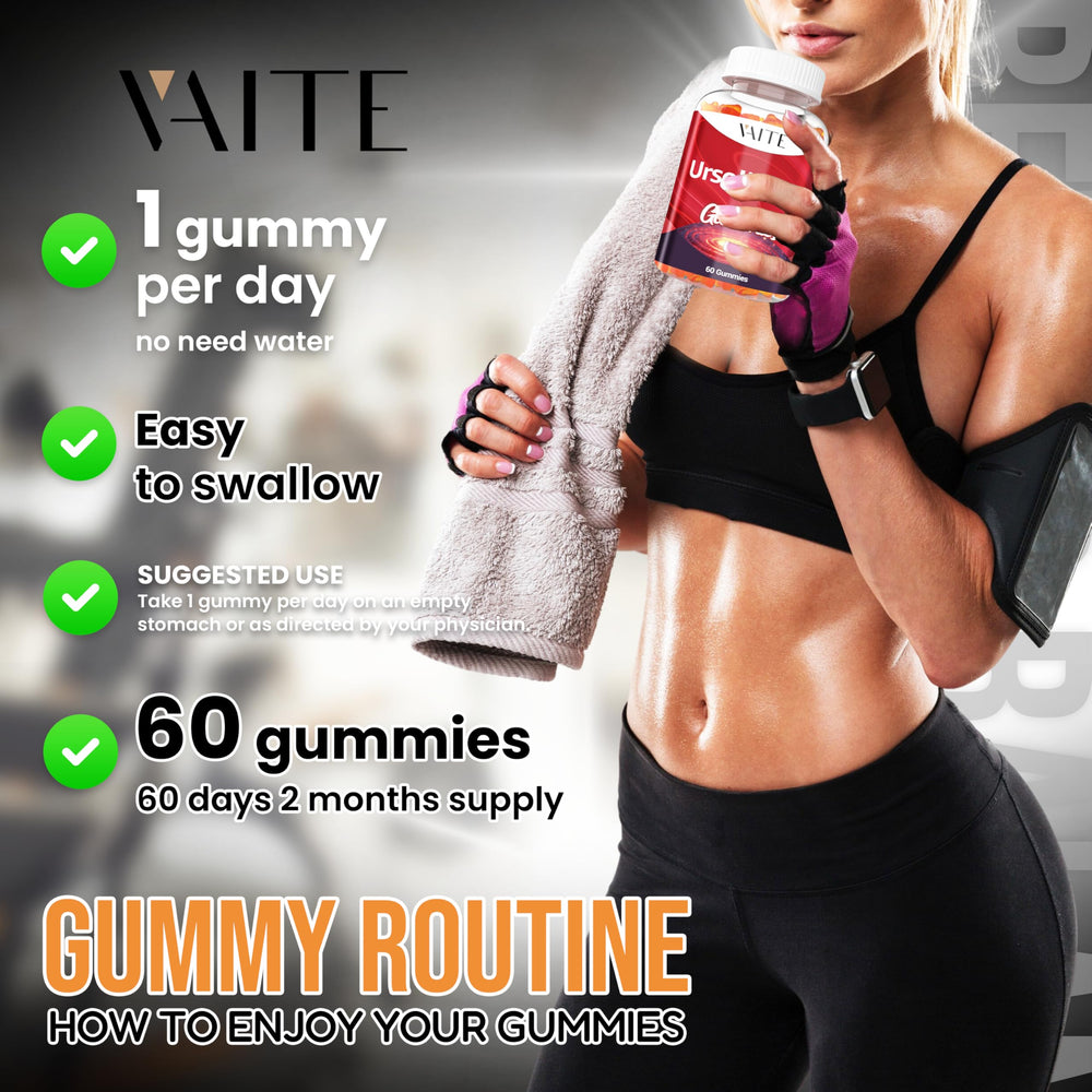 60 chewable vegan gummies in a jar