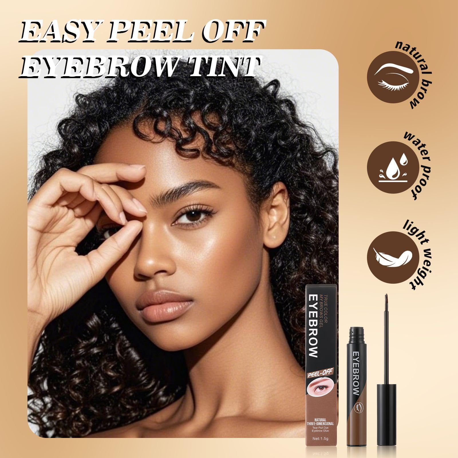 Ursoulney finished brows look fuller with natural finish.