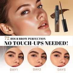 Ursoulney brow gel peel-off revealing natural-looking brows.