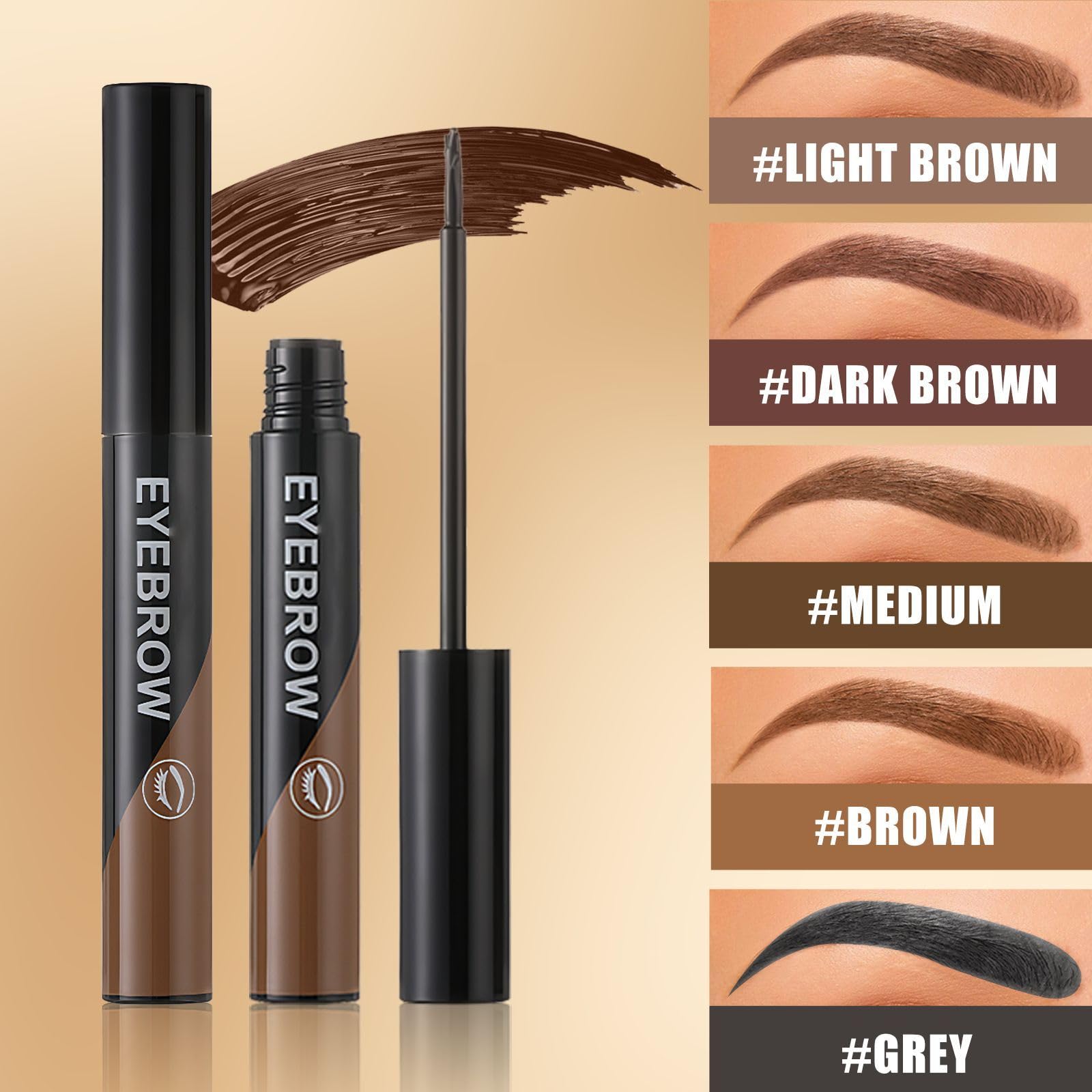 Ursoulney brow gel tested against sweat to show wear.