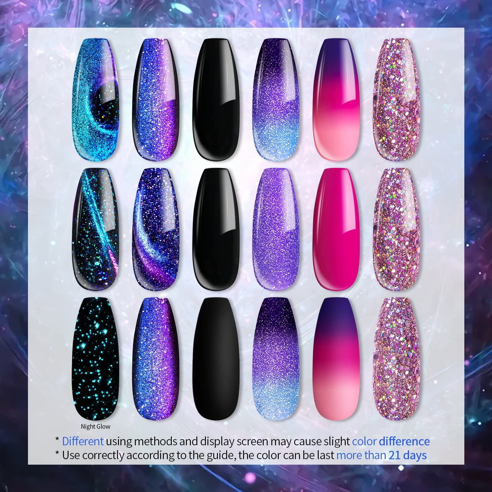 UR SUGAR Color-Changing Gel shifts hue with temperature changes.