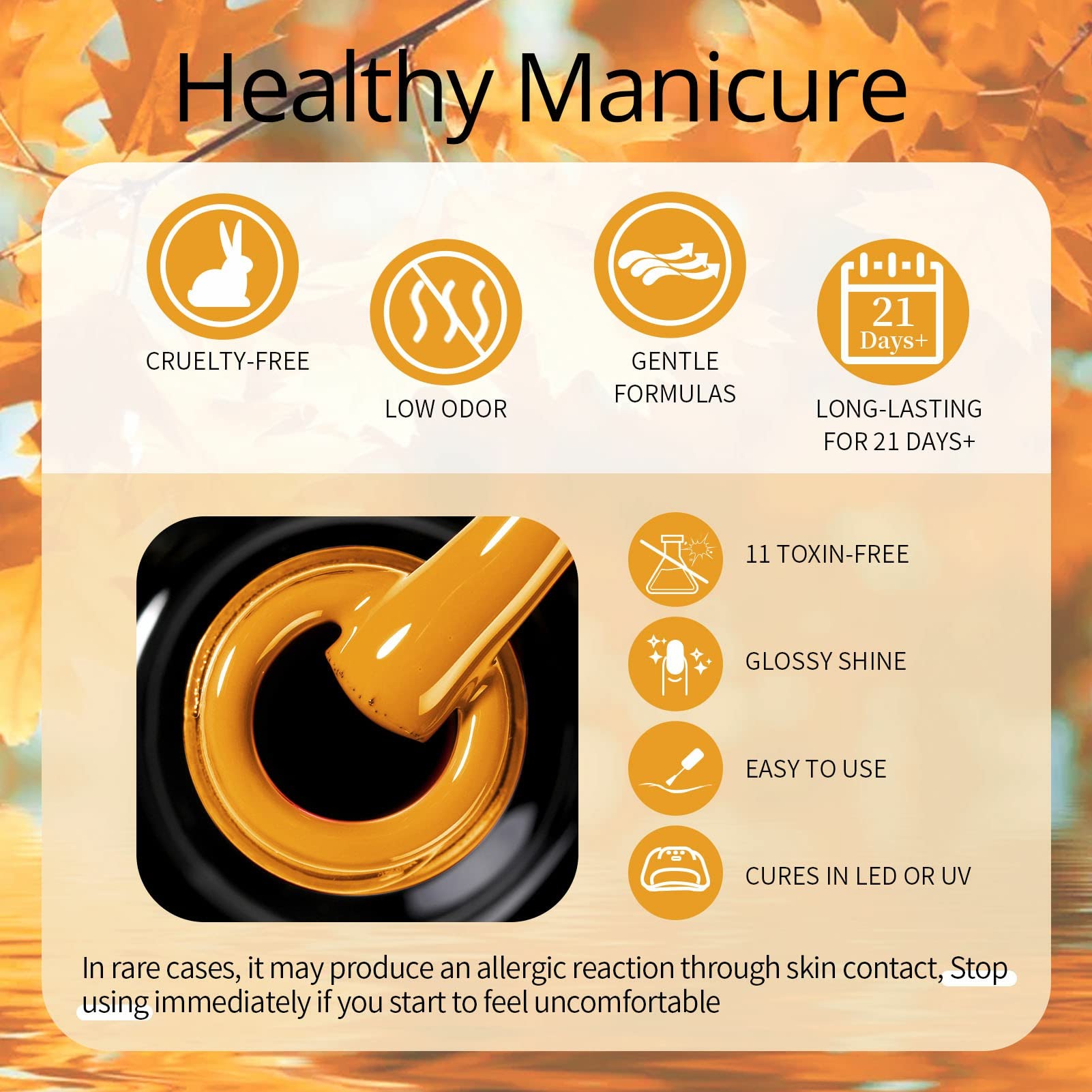 UR SUGAR glossy finish delivers high-shine, durable wear.