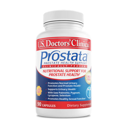 Bottle of U.S. Doctors' Clinical Prostata with 60 capsules