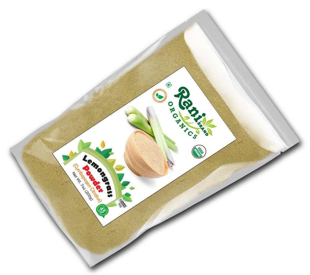 USA-based Rani Organic brand lemongrass powder product image