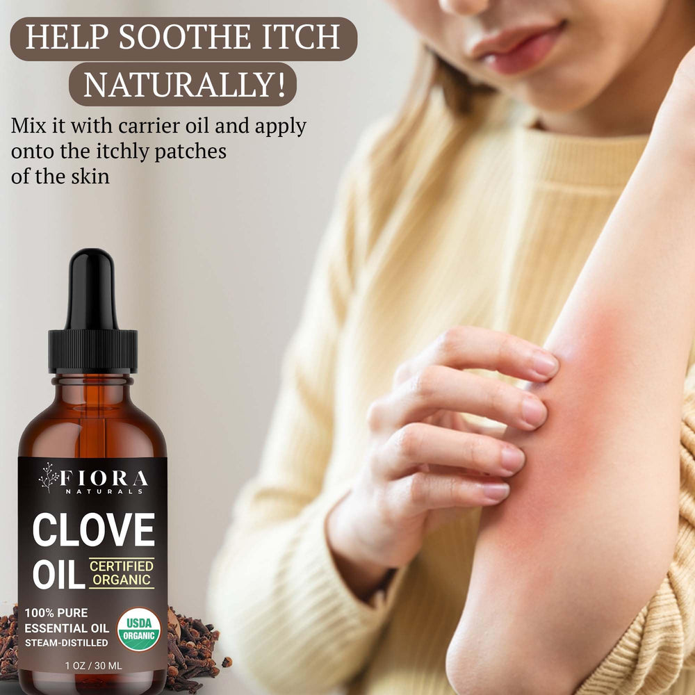 Premium quality clove oil bottled in the USA