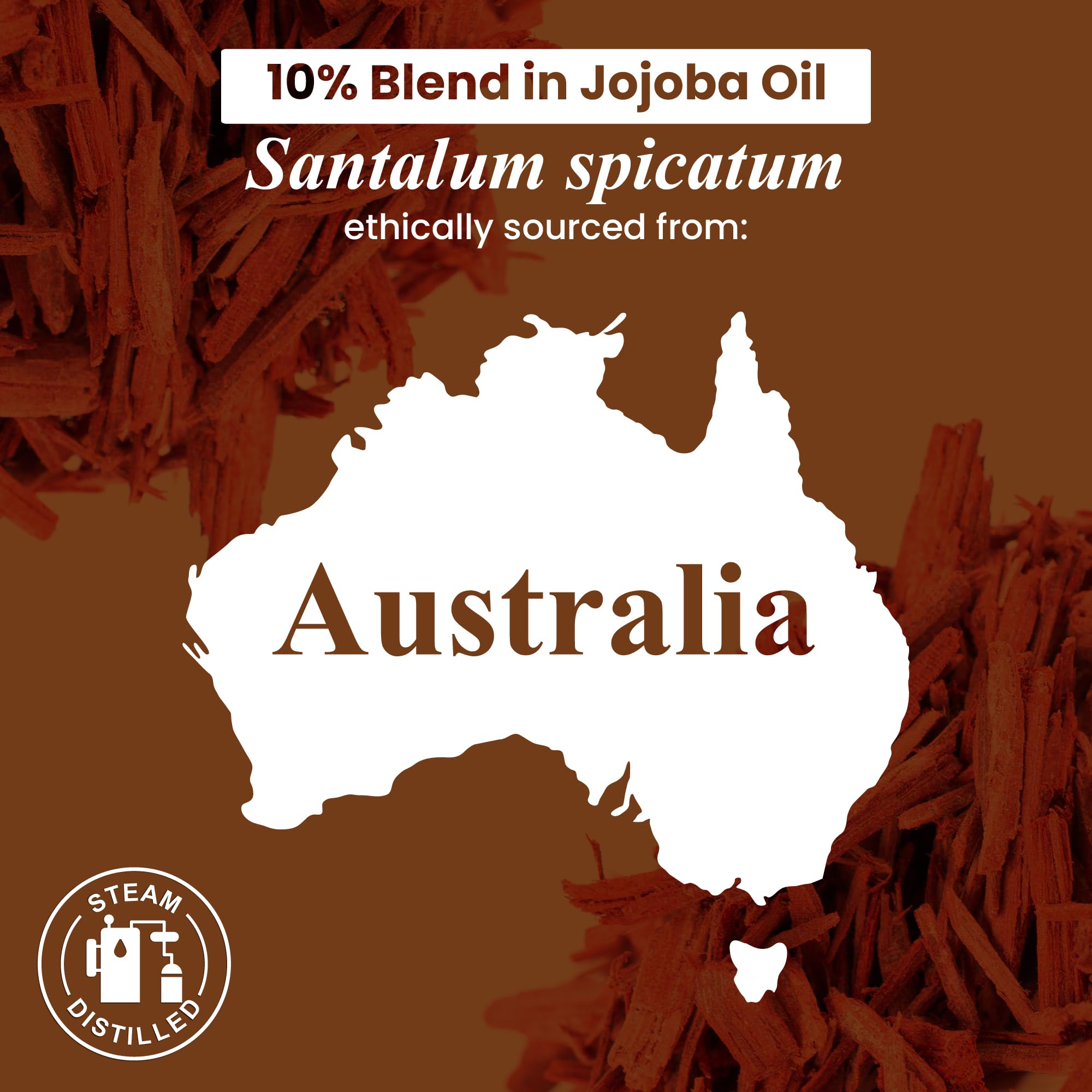 USA bottled sandalwood essential oil by Handcraft Blends