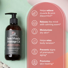 Made in USA arnica massage oil