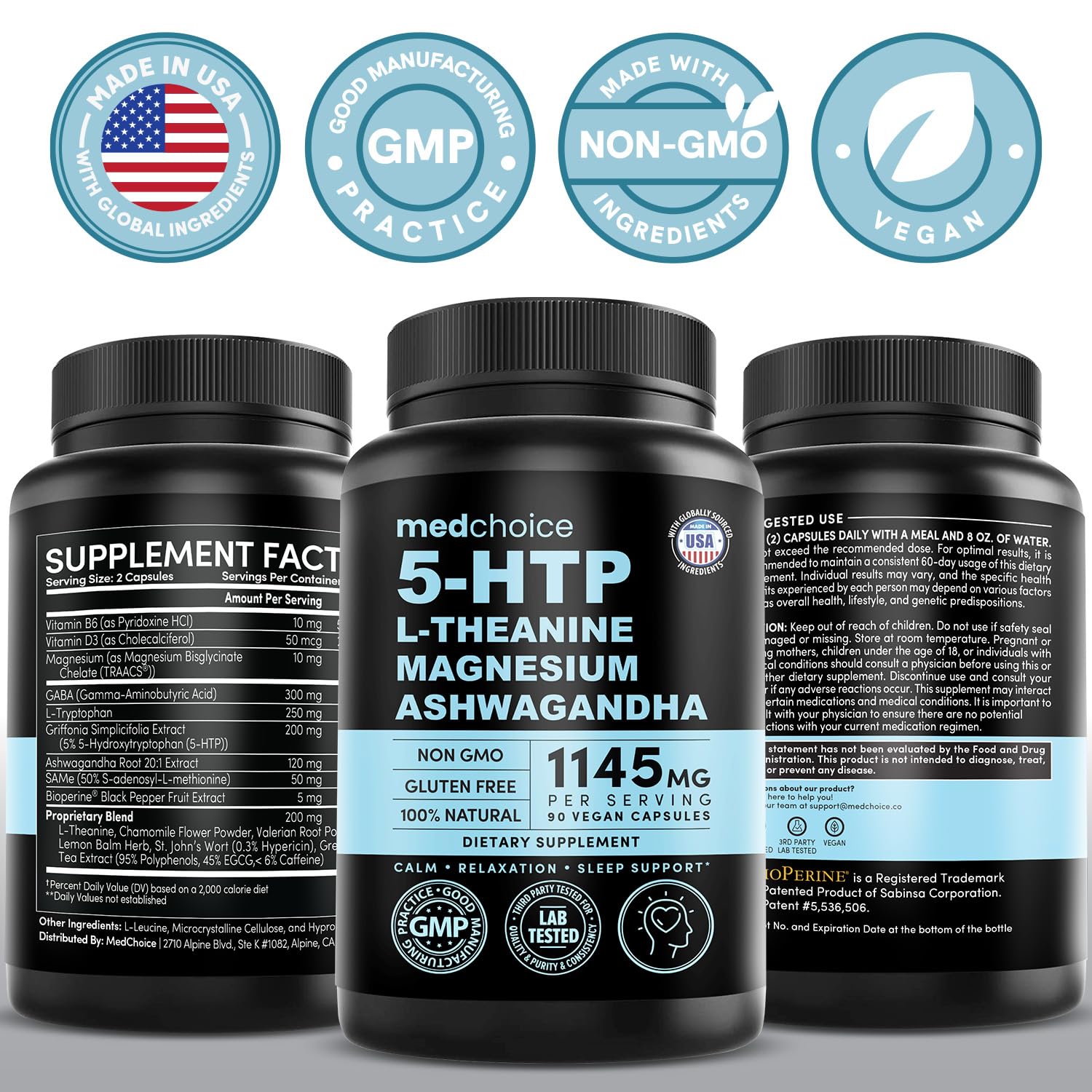 USA-made facility and cGMP compliance badge