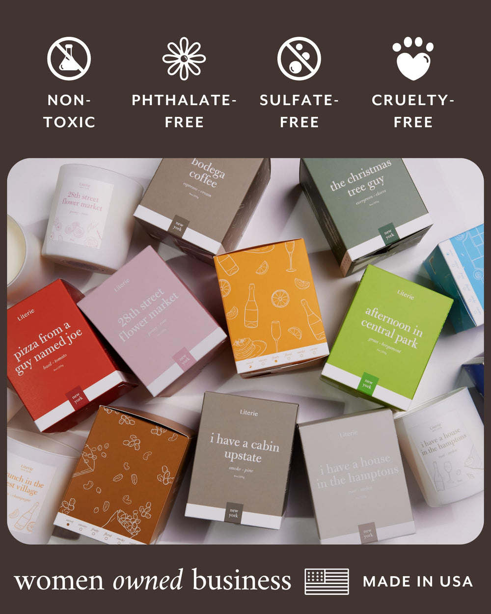 Made in USA vegan, cruelty-free candle