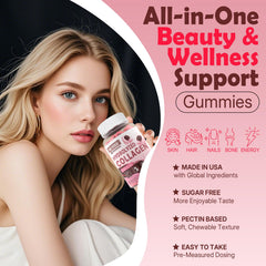 USA-made, GMP-certified facility packaging for collagen gummies