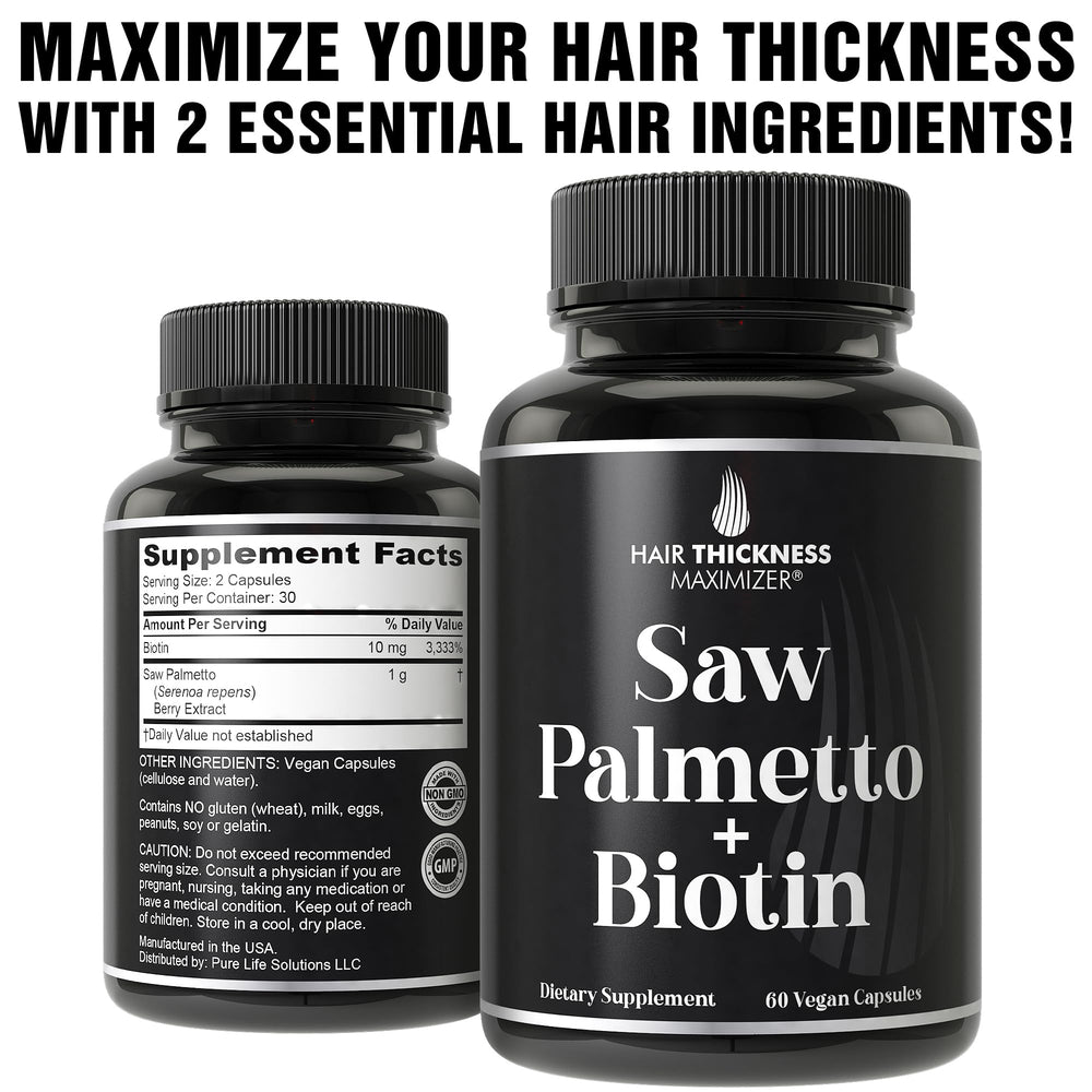 USA-made GMP-certified Hair Thickness Maximizer caplets