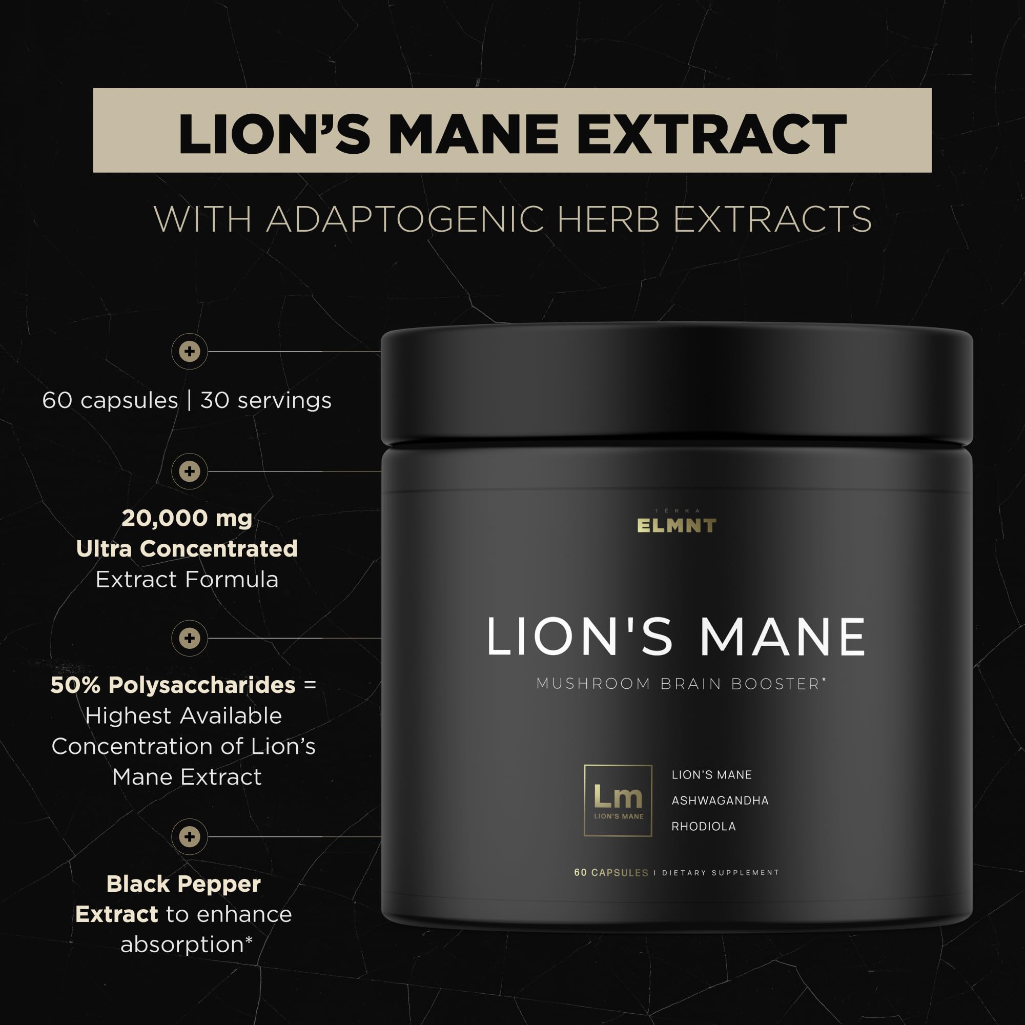 Made in USA GMP-certified facility for Lions Mane supplement