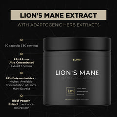 Made in USA GMP-certified facility for Lions Mane supplement
