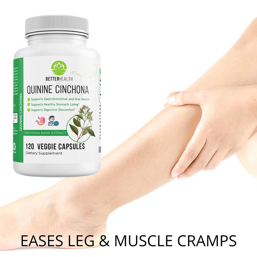 USA-made non-GMO Quinine Cinchona Bark Extract packaging