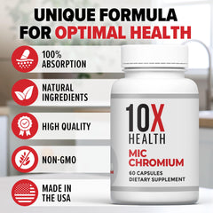 USA-made quality testing seal on supplement packaging