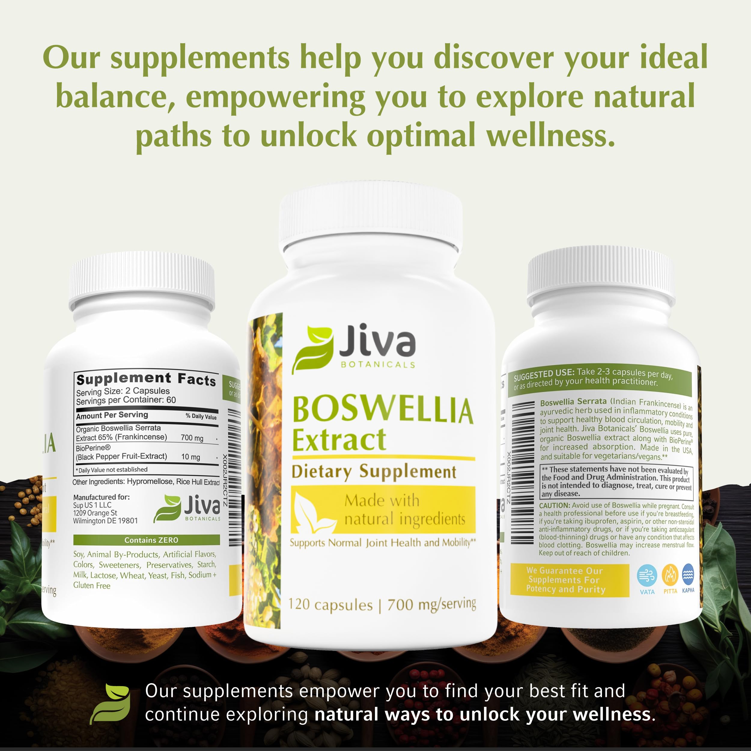 Made in USA, vegan, non-GMO Boswellia capsules