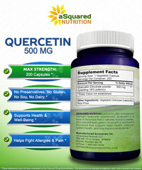 USA-made vegan quercetin dihydrate bottle