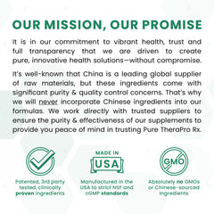 USA manufactured in NSF and GMP-certified facility