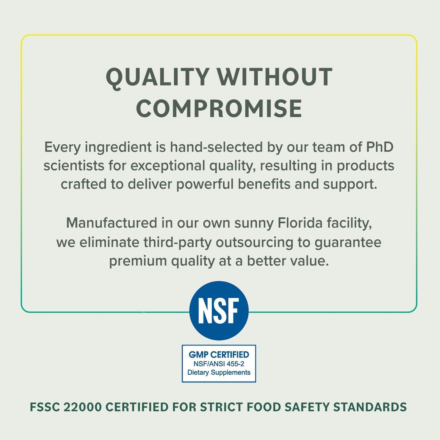 USA manufacturer with third-party lab testing badge