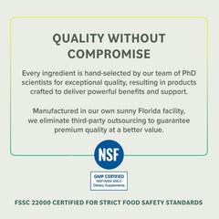 USA manufacturer with third-party lab testing badge