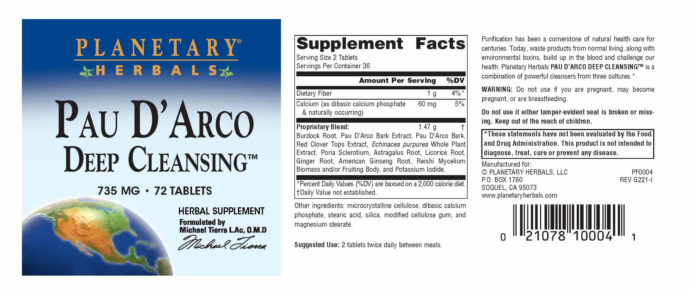 Made in USA manufacturing scene for Planetary Herbals Pau D'Arco Deep Cleansing