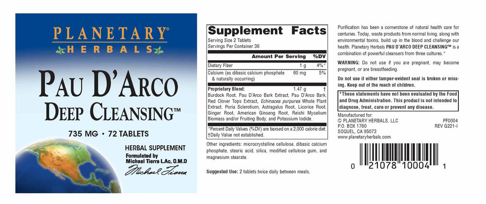Made in USA manufacturing scene for Planetary Herbals Pau D'Arco Deep Cleansing