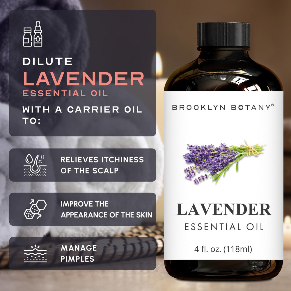 USA-sourced lavender oil bottle by Brooklyn Botany