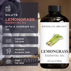 USA-sourced lemongrass essential oil bottle