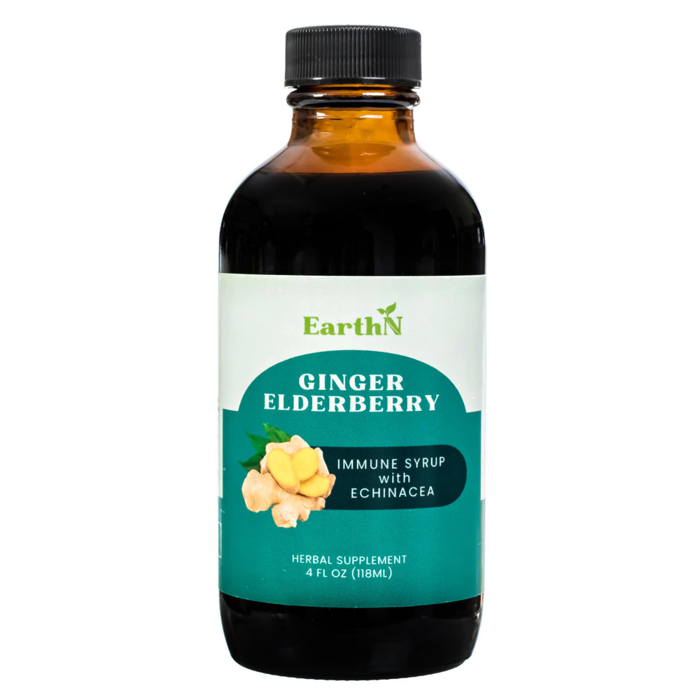 Person taking a daily dose of the immune syrup