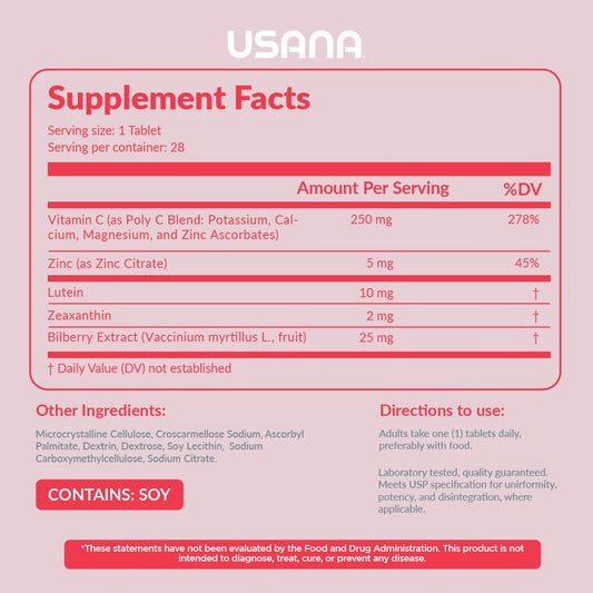 Capsules featuring lutein, zeaxanthin and bilberry extract