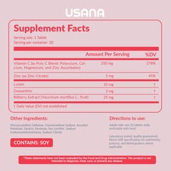 Capsules featuring lutein, zeaxanthin and bilberry extract