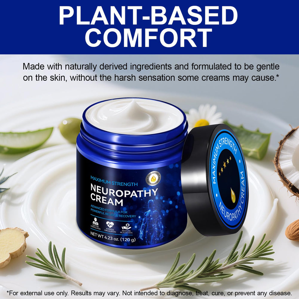 USBSREGARDS Neuropathy Cream on hands and feet for versatile daily relief